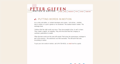 Desktop Screenshot of petergiffen.com