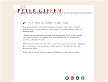 Tablet Screenshot of petergiffen.com